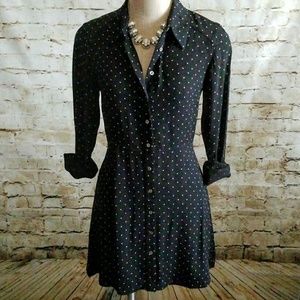 ▪Free People▪ 🖤Black🖤/Cream Shirt Dres